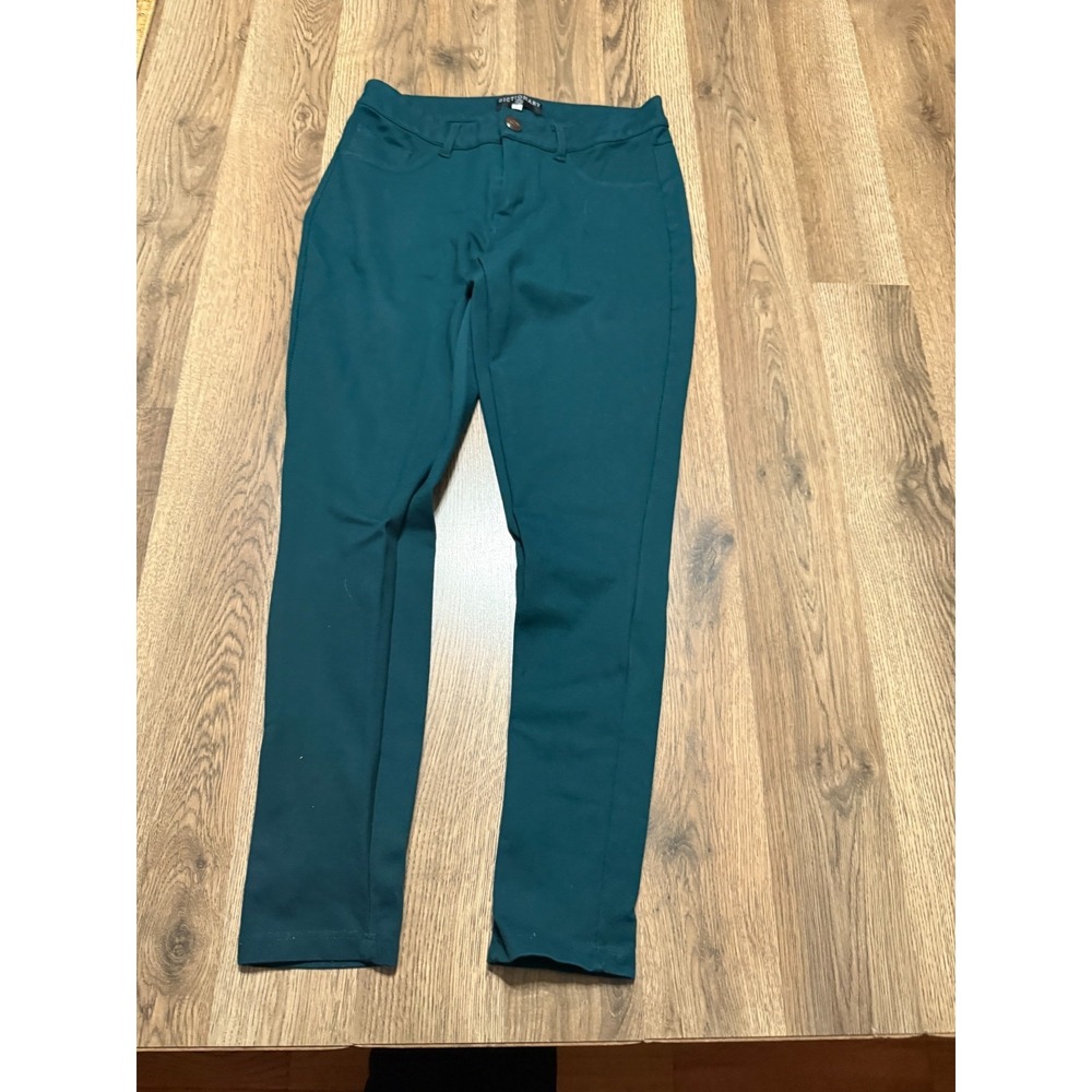 Dictionary Pants, Women's Size 6, Green, Skinny, Flat Front